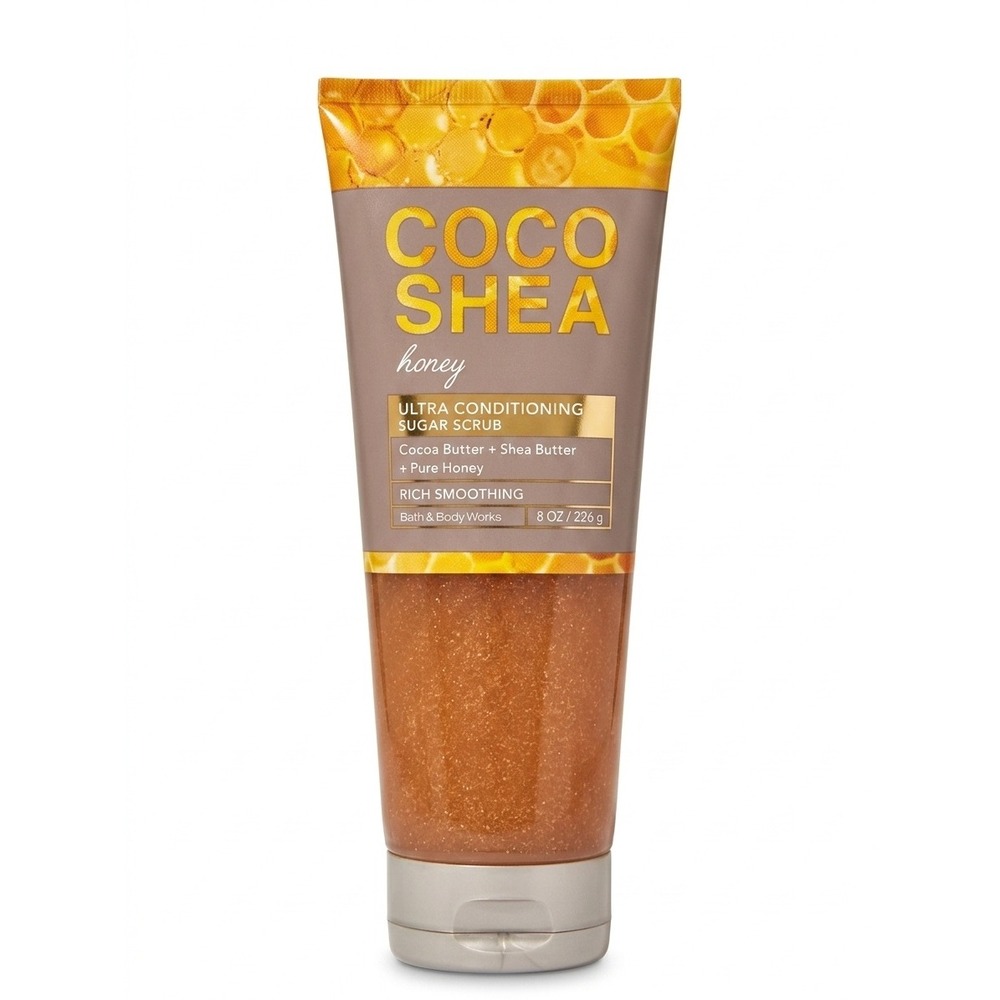 Bath & Body Works Coco Shea Honey Ultra Conditioning Sugar Scrub 8 oz RARE NWT